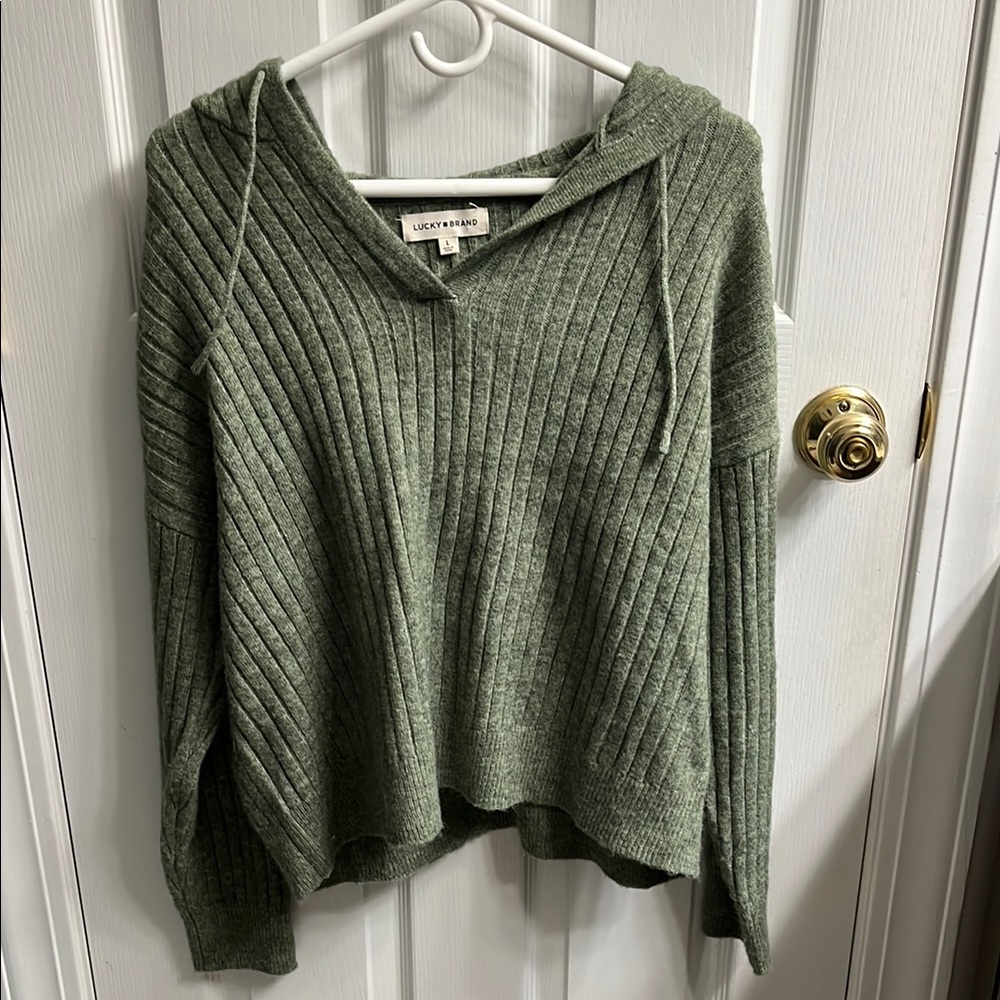 Lucky Brand Women's Green Sweater